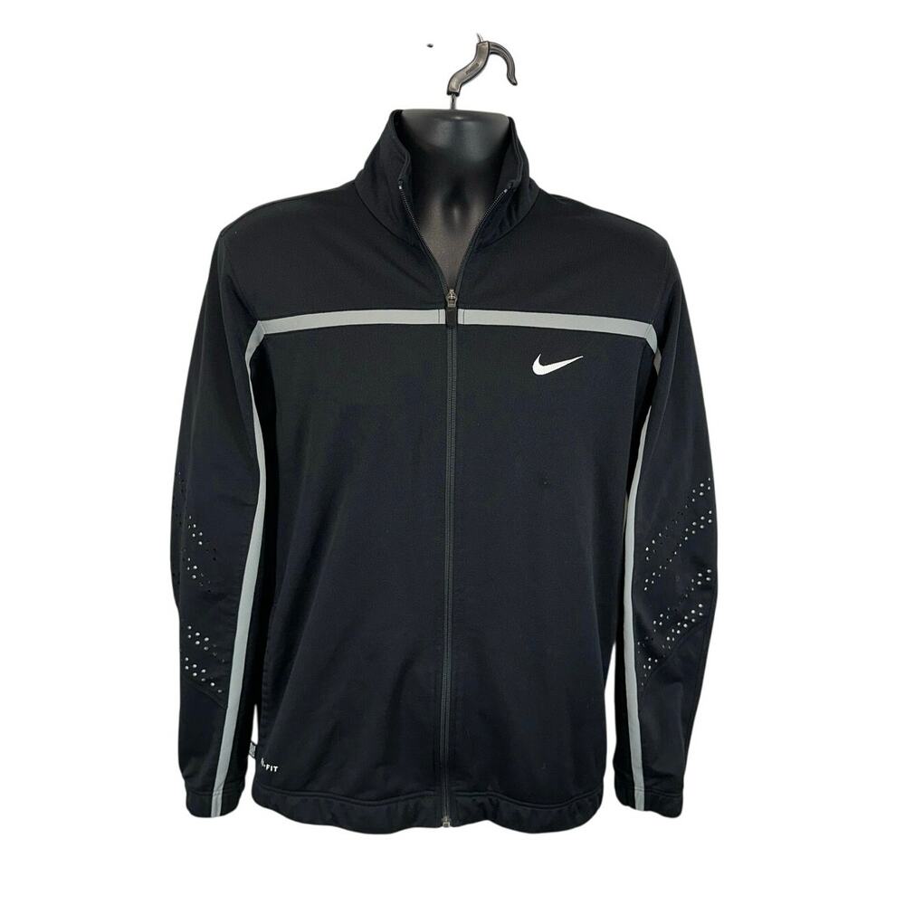 Nike Elite Basketball Warm Up Training Jacket Black Size Medium